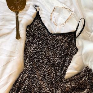 Women's Cheetah print long dress